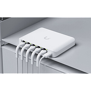 Ubiquiti UniFi Flex Mini 2.5G pārvaldīts 2.5G Ethernet (100/1000/2500) Power over Ethernet (PoE) galda balts