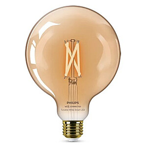 Philips Smart filament dzintara E27 G125 7 W (50 W), WW-CW