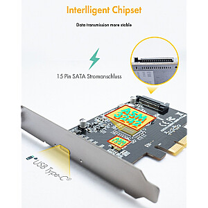 IB-PCI1901-C32 Karta PCIe, TYPE-C USB 3.2 (Gen 2x2)