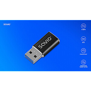 Адаптер USB-C 3.1 (F) - USB-A 3.1 (M) AK-81