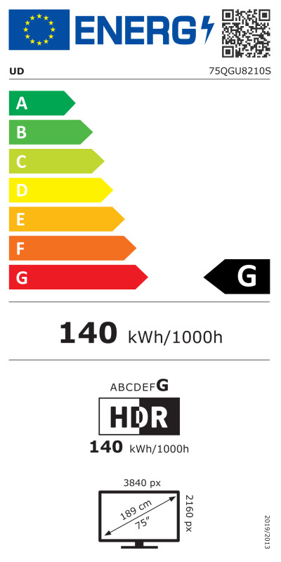 UD televizors 75 collas 75QGU8210S 4K Ultra HD, Q-LED, DVB-T/T2/C