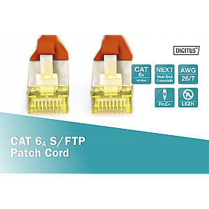 Патч-корд S/FTP cat.6A LSOH 1м Красный