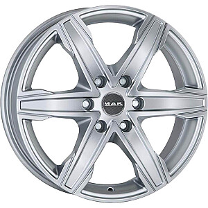 MAK King 6 Silver 6,5x16 6x125 ET50 CB74,1 60° 1215 kg F65606KSI50QZ MAK