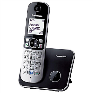 Panasonic | Bezvadu telefons | KX-TG6811FXM | Iebūvēts displejs | Zvanītāja ID | Metāliskā pelēkā