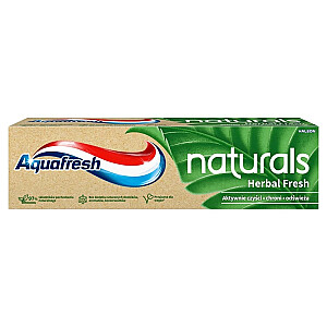 AQUAFRESH Naturals Herbal Fresh паста для зубов с фтором 75мл