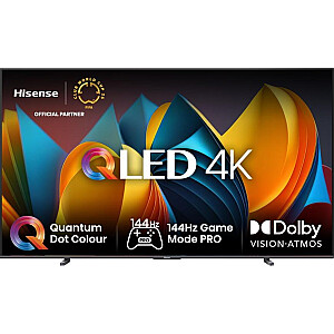 Hisense 100E7NQ PRO TV 2.54 m (100") 4K Ultra HD Smart TV Wi-Fi Melns 500 cd/m2