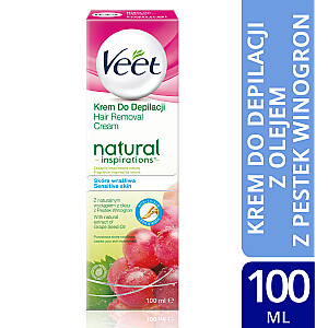 VEET Natural Inspirations depilācijas krēms jutīgai ādai 100ml