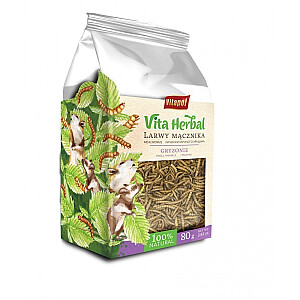 VITAPOL Vita zāļu miltu kāpuru - kārums grauzējiem - 80g