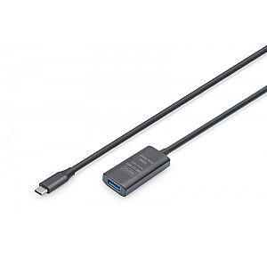 Aktīvs pagarināšanas kabelis, USB 3.0 5Gbps, USB-C - USB-A, 5m