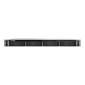 QNAP kompaktais 1U īsais dziļums rackmount 2.5GbE NAS | TS-433eU | Cortex-A55 | 4 GB