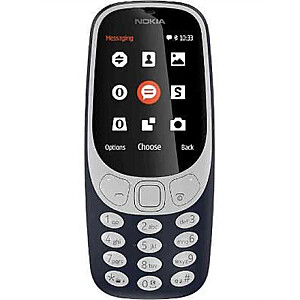 Nokia 3310 (2017) Dark Blue, 2,4 дюйма, TFT, 240 x 320 пикселей, 16 МБ, две SIM-карты, Micro-SIM, Bluetooth, 3.0, версия USB, microUSB 2.0, встроенная камера, основная камера 2 МП, 1200 мАч