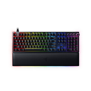 Razer Huntsman V2, Оптическая игровая клавиатура, Светодиодная RGB-подсветка, Русский язык, Черный, Проводной