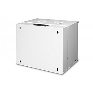 19" настенный сетевой шкаф 9U, SOHO PRO 460 x 540 x 400 мм, грузоподъемность 60кг, стеклянная дверь, не собранный, серый