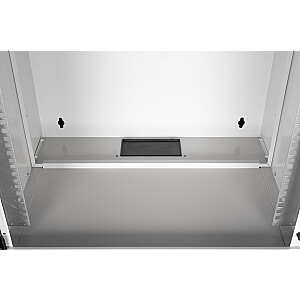 19" настенный сетевой шкаф 9U, SOHO PRO 460 x 540 x 400 мм, грузоподъемность 60кг, стеклянная дверь, не собранный, серый