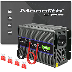 Monolith 2000 MS Wave Voltage Converter | 12V до 230V | 1000/2000W | USB