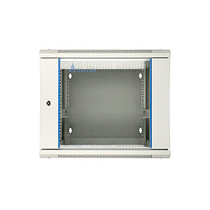 Настенный шкаф-стойка 9U 600x600 серый двухсекционный