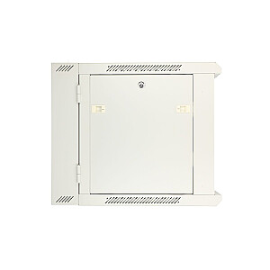 Настенный шкаф-стойка 9U 600x600 серый двухсекционный