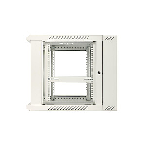 Настенный шкаф-стойка 9U 600x600 серый двухсекционный