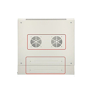 Настенный шкаф-стойка 9U 600x600 серый двухсекционный