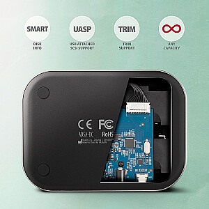 ADSA-DC Док-станция USB 3.2 Gen 1 - 2x SATA 6G 2.5"/3.5" SSD/HDD