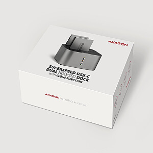 ADSA-DC Док-станция USB 3.2 Gen 1 - 2x SATA 6G 2.5"/3.5" SSD/HDD