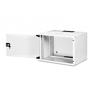 19" настенный сетевой шкаф 7U, SOHO PRO 370 x 540 x 400 мм, грузоподъемность 60кг, стеклянная дверь, не собранный Серый