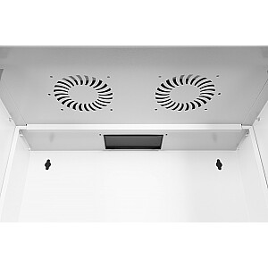 19" настенный сетевой шкаф 7U, SOHO PRO 370 x 540 x 400 мм, грузоподъемность 60кг, стеклянная дверь, не собранный Серый