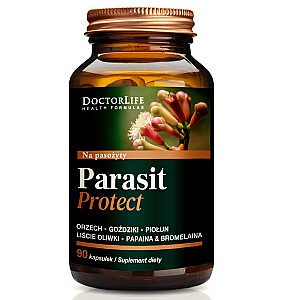 DOCTOR LIFE Parasit Protect zarnu atbalsts 600mg uztura bagātinātājs 90 kapsulas