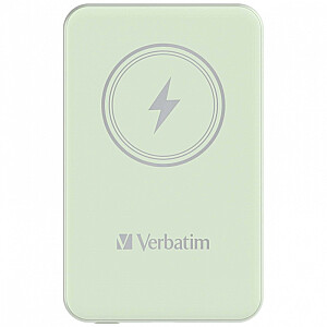 Verbatim Charge `n` Go 15W 5000mAh Bezvadu magnētiskais zaļš