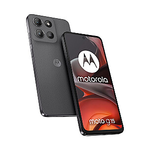 Motorola moto g15 17.1 cm (6.72") Dual SIM Android 15 4G USB Type-C 8 GB 128 GB 5200 mAh Pelēks