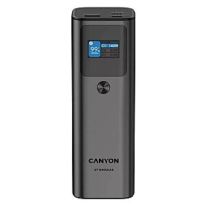 Canyon PB-2010 TFT 27000 мАч 97.2Втч PD140W QC 3.0 серый