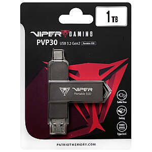 Внешний SSD 1TB PVP30 Duo Compact 1000/1000 МБ/с USB 3.2 USB-C