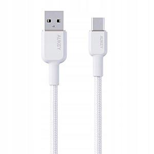 Кабель CB-NAC1 Белый нейлоновый USB C - USB A | 1м | 3A | 60W PD | 20V