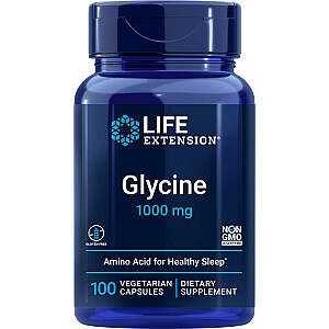 DOCTOR LIFE Glycine 1000mg uztura bagātinātājs 100 kapsulas