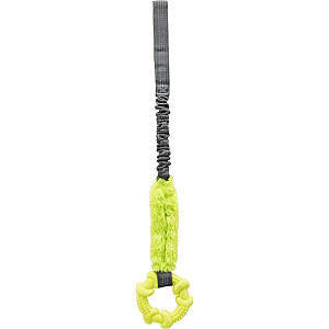 Trixie Bungee Tugger ar gredzenu, Rotaļlieta, dažādās krāsās, apmēram 10/56 cm, ar amortizatoru