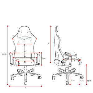 Spēļu krēsls DIABLO X-ST4RTER jūras zilā krāsā