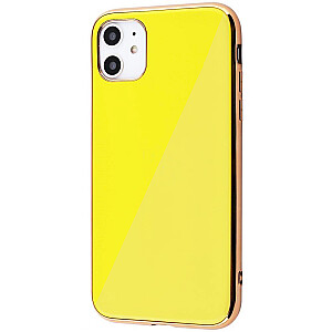 Fusion TPU Mirror Back Case Silikona Aizsargapvalks Priekš Apple iPhone 7 / 8 / SE 2020 Dzeltens - Zeltains