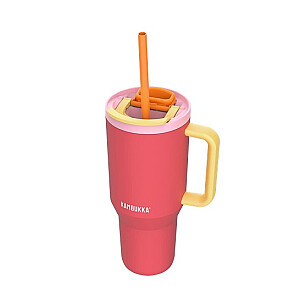 Термокружка с телескопической соломинкой Kambukka Rio Tumbler 950ml Pink Papaya