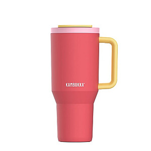 Термокружка с телескопической соломинкой Kambukka Rio Tumbler 950ml Pink Papaya