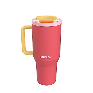 Термокружка с телескопической соломинкой Kambukka Rio Tumbler 950ml Pink Papaya