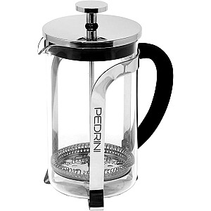 FRENCH PRESS KAFIJAS PRESE 350ML, 3 TASĪTĒM, BOROSILIKĀTA STIKLS/NER.TĒR., PEDRINI