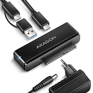 ADSA-FPX адаптер USB-C 10Gbps SATA 6G 2.5"/3.5" SSD/HDD FASTPORT X, включая блок питания, 60 см USB-C/USB-A кабель