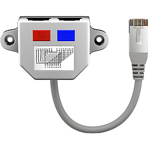 Переходная вилка RJ45 (8P8C) - две розетки CAT 5