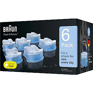Braun CCR5+1 tīrīšanas šķidruma kasetnes Clean&Renew skuveklim