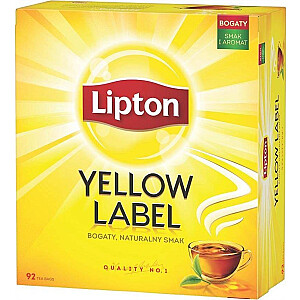 Липтон Lipton Yellow Label черный чай 92 пакетика 184г