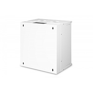 19" настенный сетевой шкаф 12U, SOHO PRO 595 x 540 x 400 мм, грузоподъемность 60кг, стеклянная дверь, не собранный, Серый