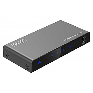 HDMI dalītājs 1x2, 4K/60Hz UHD ar HDR, 18 Gbps, HDCP 2.2, EDID