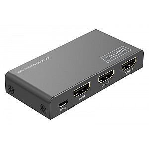 HDMI dalītājs 1x2, 4K/60Hz UHD ar HDR, 18 Gbps, HDCP 2.2, EDID