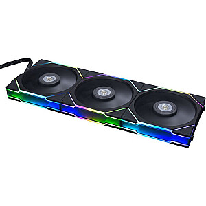 Lian Li Uni Fan TL 120 RGB Melns 3-pakā + Hub (12TL3B)