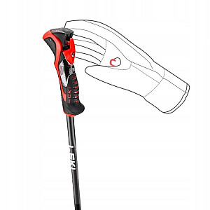 LEKI POLES 3D AIRFOIL черный/красный 120